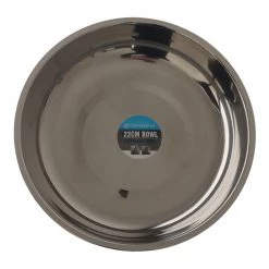 Campmaster Stainless Steel Bowl/Soup Plate 22cm