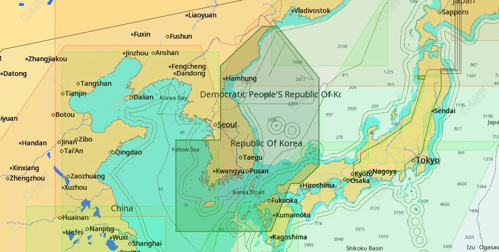 C-MAP 4D AN-D240 Chart Korean Peninsula East