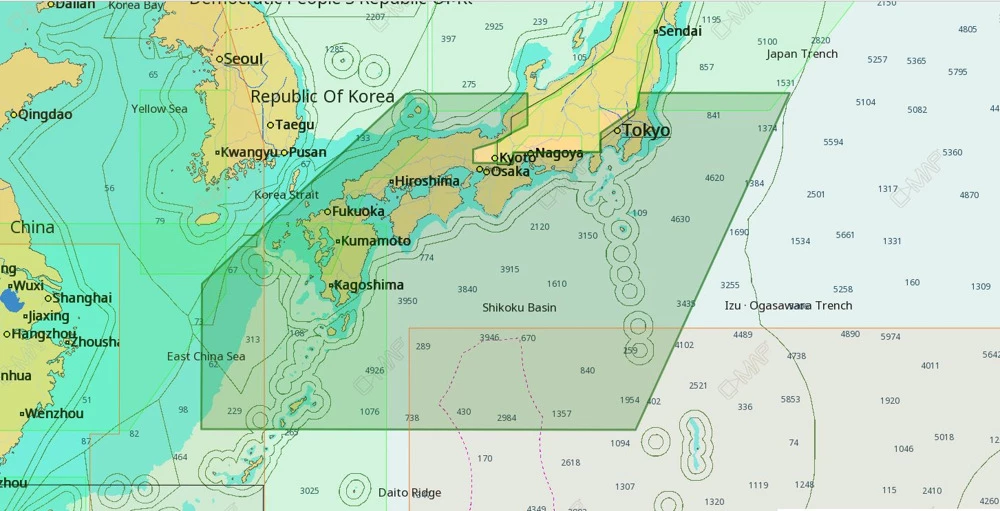 C-MAP 4D AN-D251 Chart Southern Japan