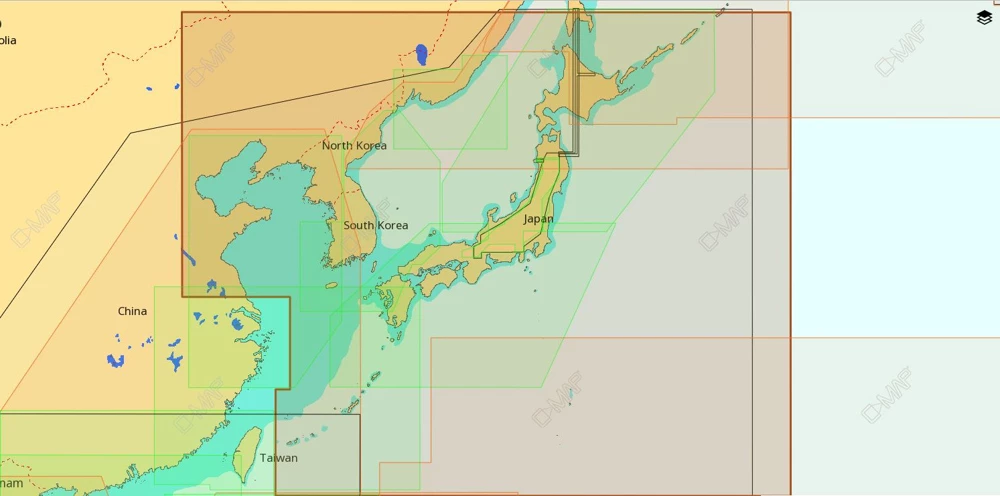 C-MAP Max-N AN-N204 Chart Japan/North And South Korea