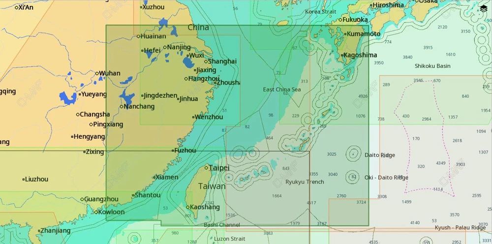 C-MAP MAX-N+ AN-Y242 Chart Jieshi Bay To Zhounshan Island