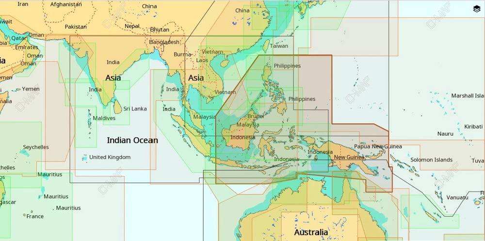 C-MAP Max-N AS-N205 Chart Philippines/Papua Guinea/Indonesia