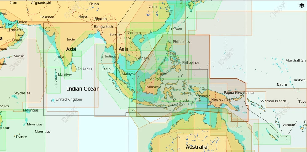 C-MAP MAX-N+ AS-Y205 Chart Philippines/Papuaguinea/Indonesia