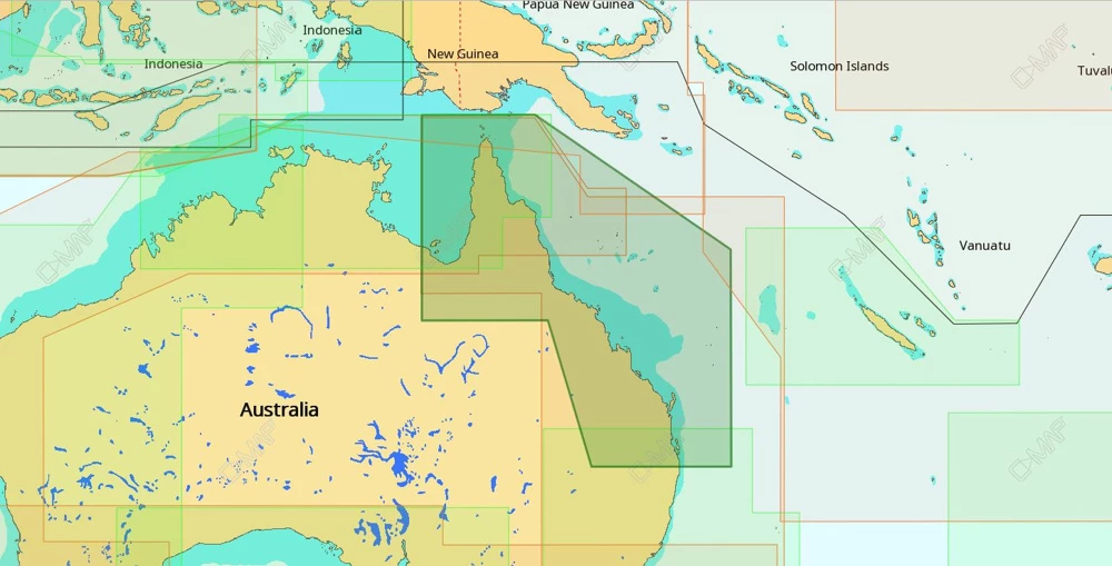 C-MAP 4D AU-D262 Chart Tweed Heads To Weipa