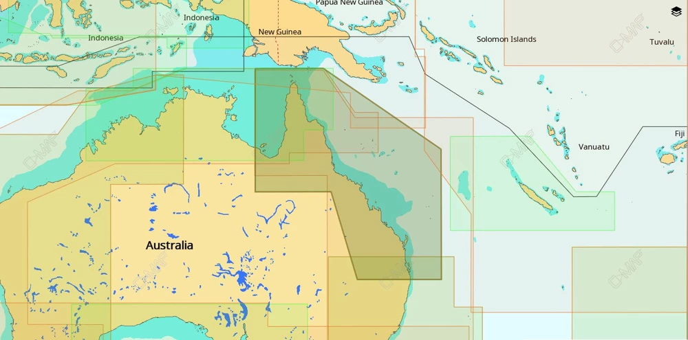 C-MAP Max-N AU-N262 Chart Tweed Heads To Weipa