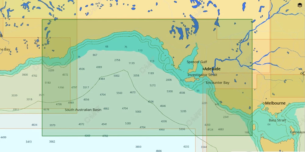 C-MAP Max-N AU-N269 Chart Esperance To Apollo Bay