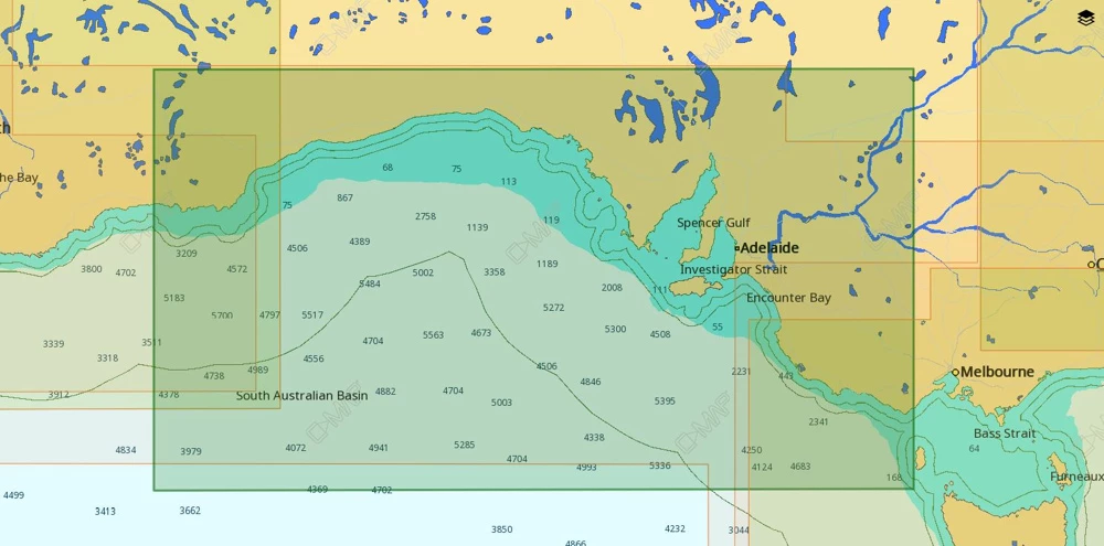 C-MAP MAX-N+ AU-Y269 Chart Esperance To Apollo Bay