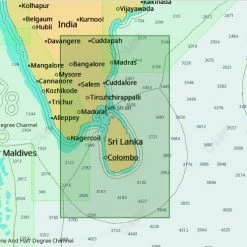 C-MAP MAX-N+ IN-Y213 Chart India South East Coast And Sri Lanka
